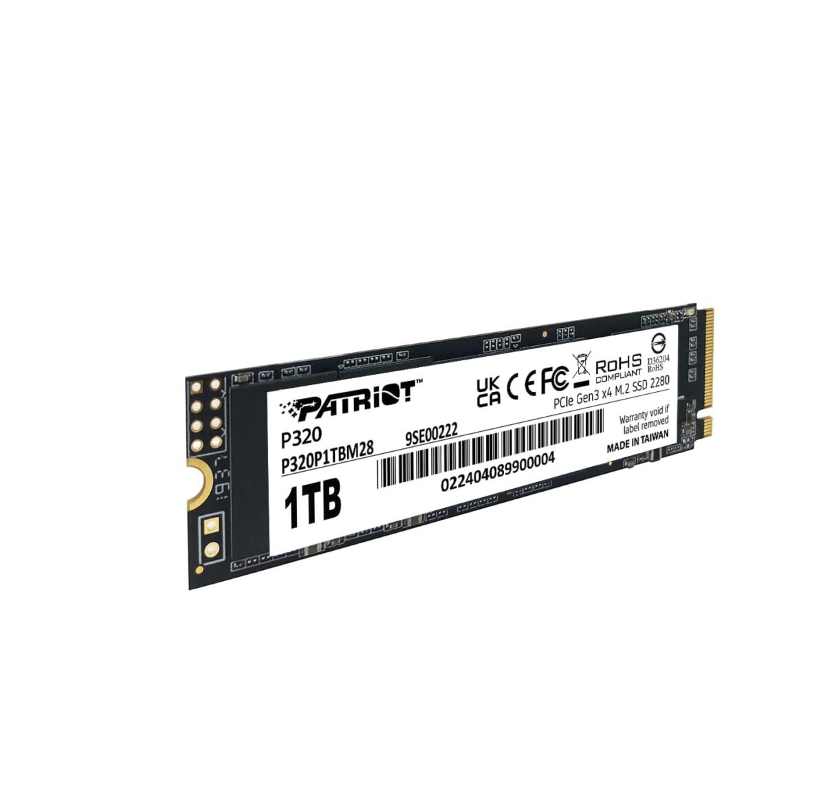 Patriot Memory P320 – SSD Interno 1TB NVMe PCIe Gen3x4 M.2 2280, hasta 3000MB/s - Image 2