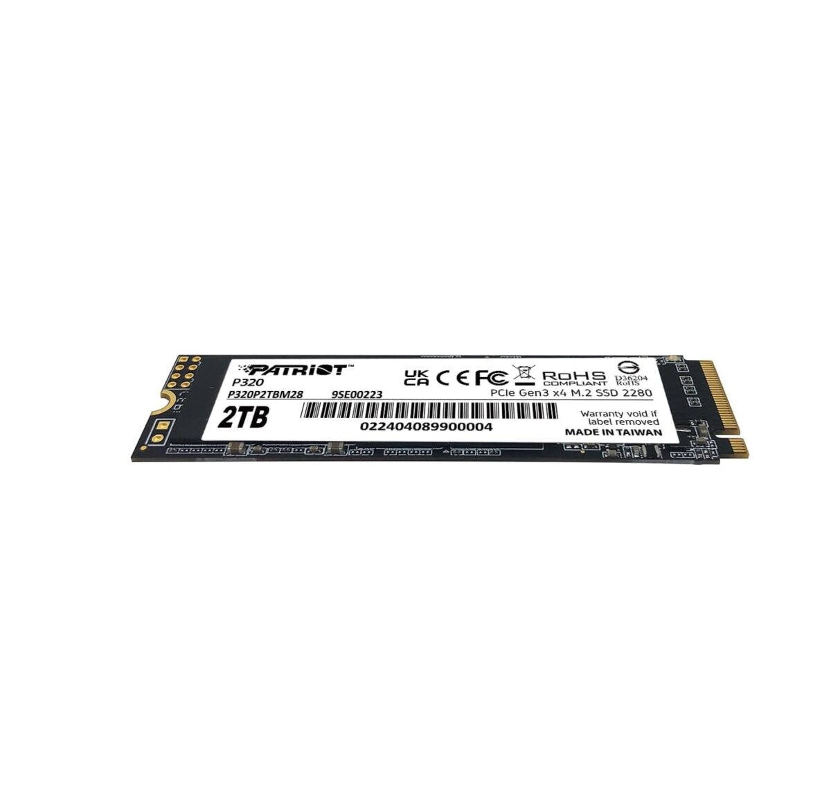 Patriot Memory P320 – SSD Interno 2TB NVMe PCIe Gen3x4 M.2 2280, hasta 3000MB/s - Image 2