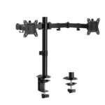 ErGear – Soporte de Escritorio para Monitor Doble | Brazo Ajustable 13”-32” | Giro, Inclinación y Rotación 360°