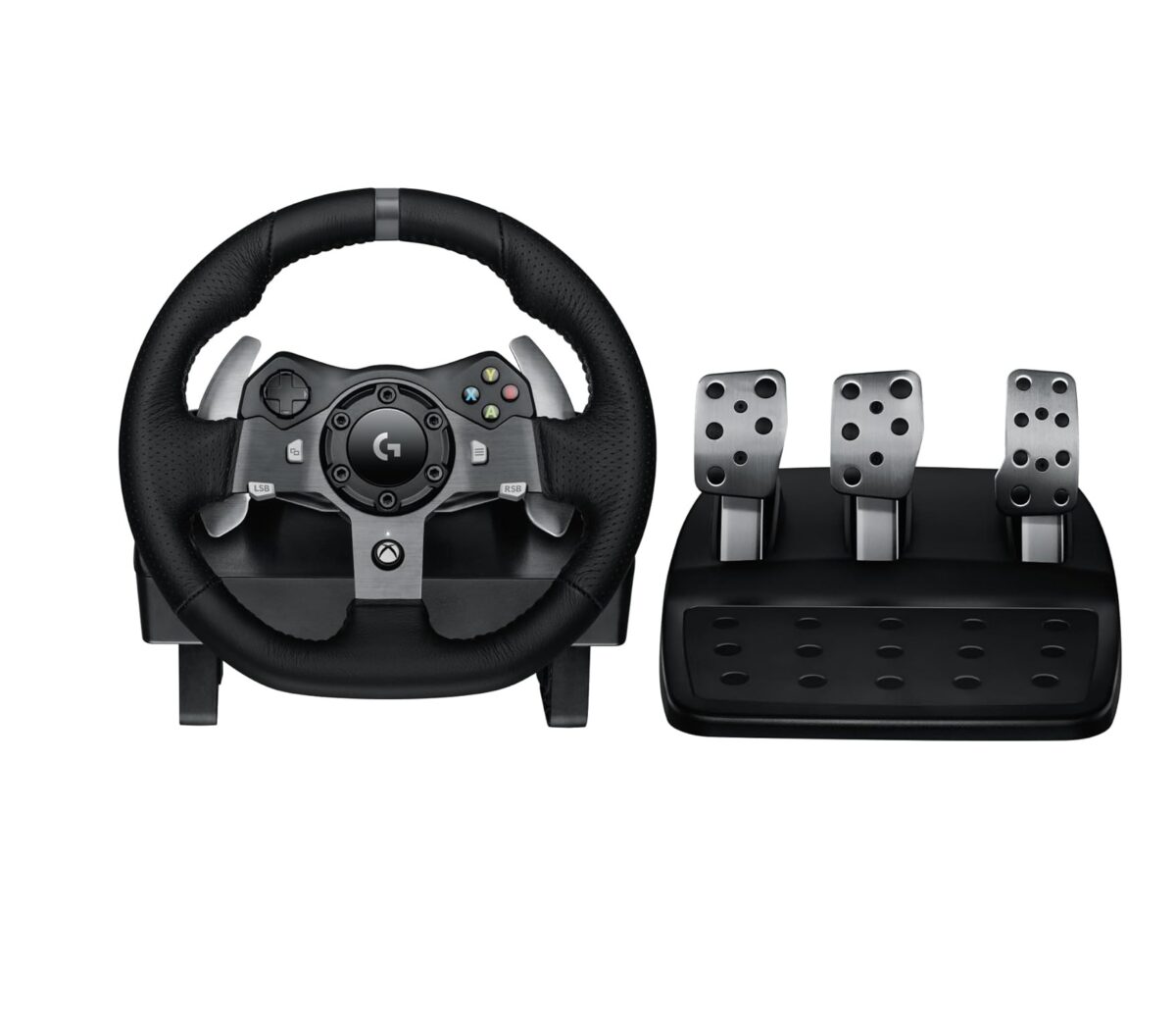 Volante de Carreras Logitech G920 – Xbox Series X|S, Xbox One y PC, Force Feedback, Pedales Ajustables - Image 1