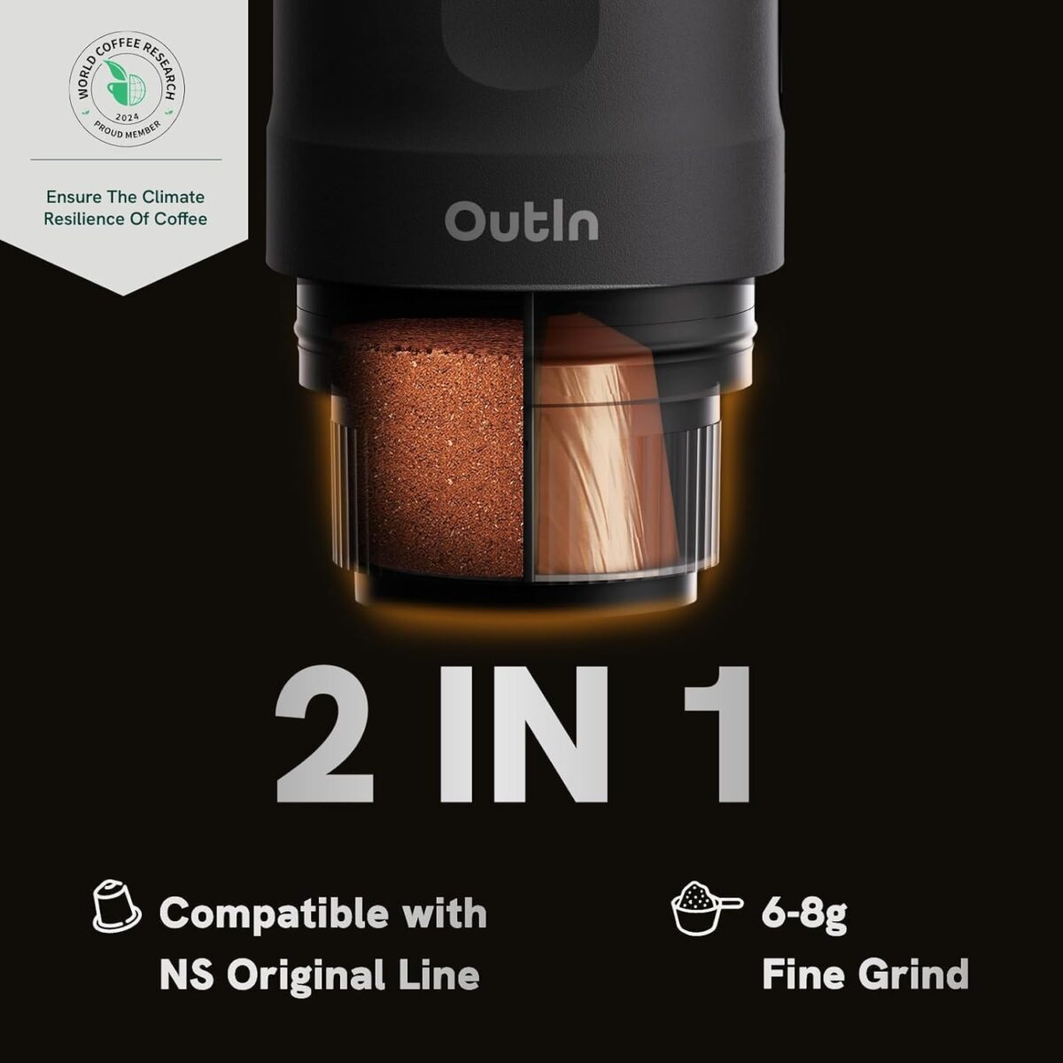 OutIn Nano – Cafetera Espresso Portátil Eléctrica | USB-C - Image 2