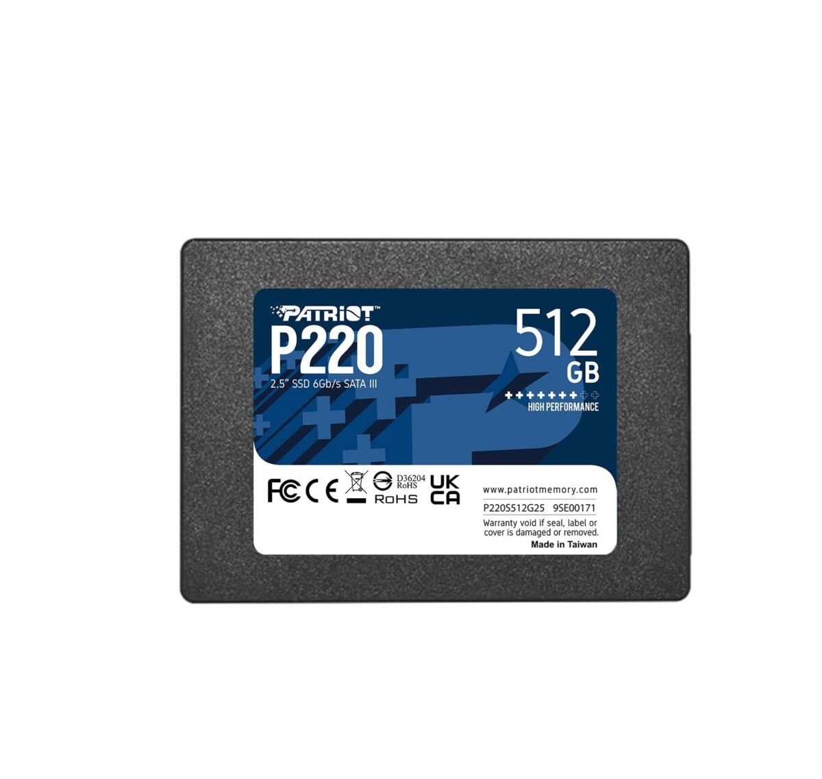 Patriot Memory P220 – SSD Interno 512GB 2.5" SATA III 6Gb/s, hasta 550MB/s - Image 1