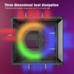 RUIX OV502 M-ATX – Carcasa Mini Torre con 3 Ventiladores Prism ARGB, Vidrio Templado 180°, USB 3.0, Compacta para Gaming - Image 2