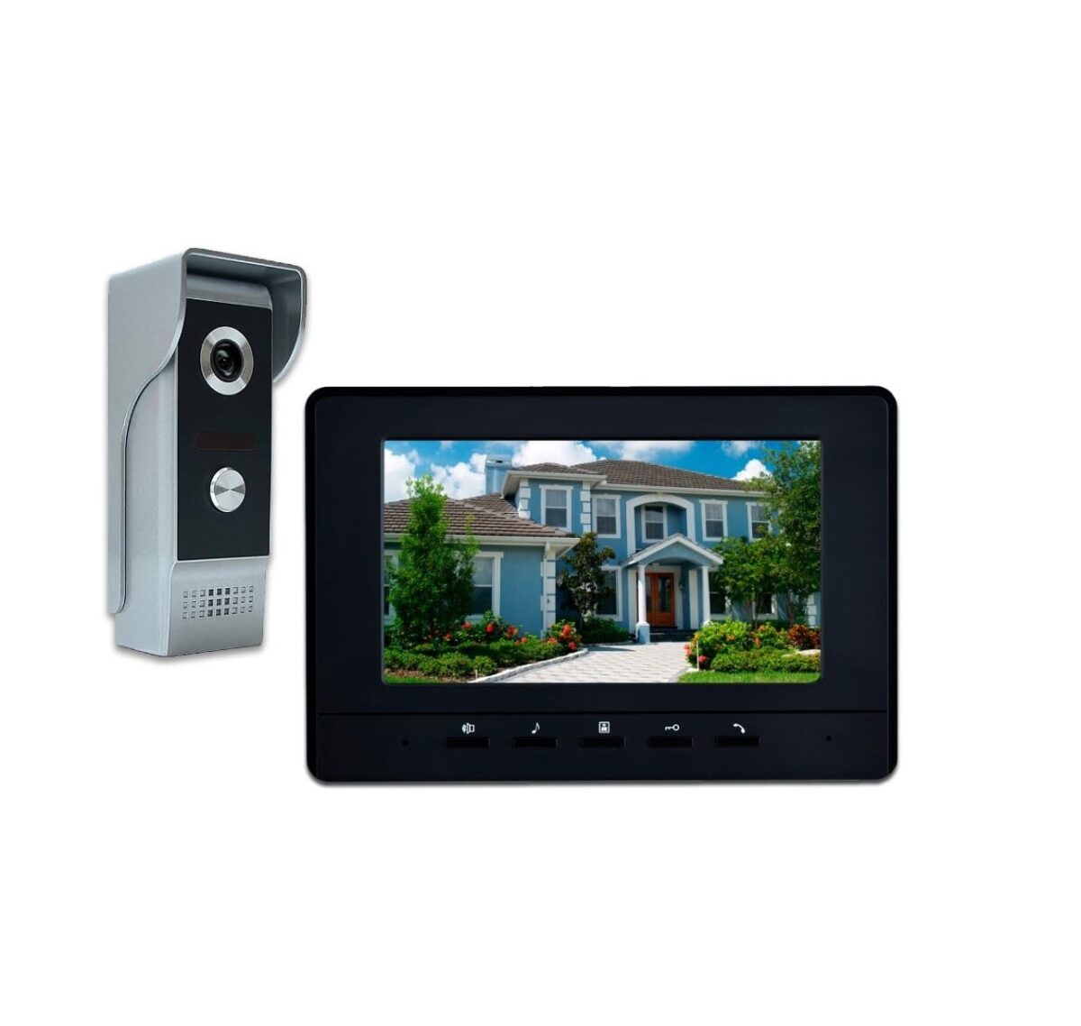 Sistema de Videoportero con Monitor LCD 7” y Cámara Exterior HD con Visión Nocturna - Image 1