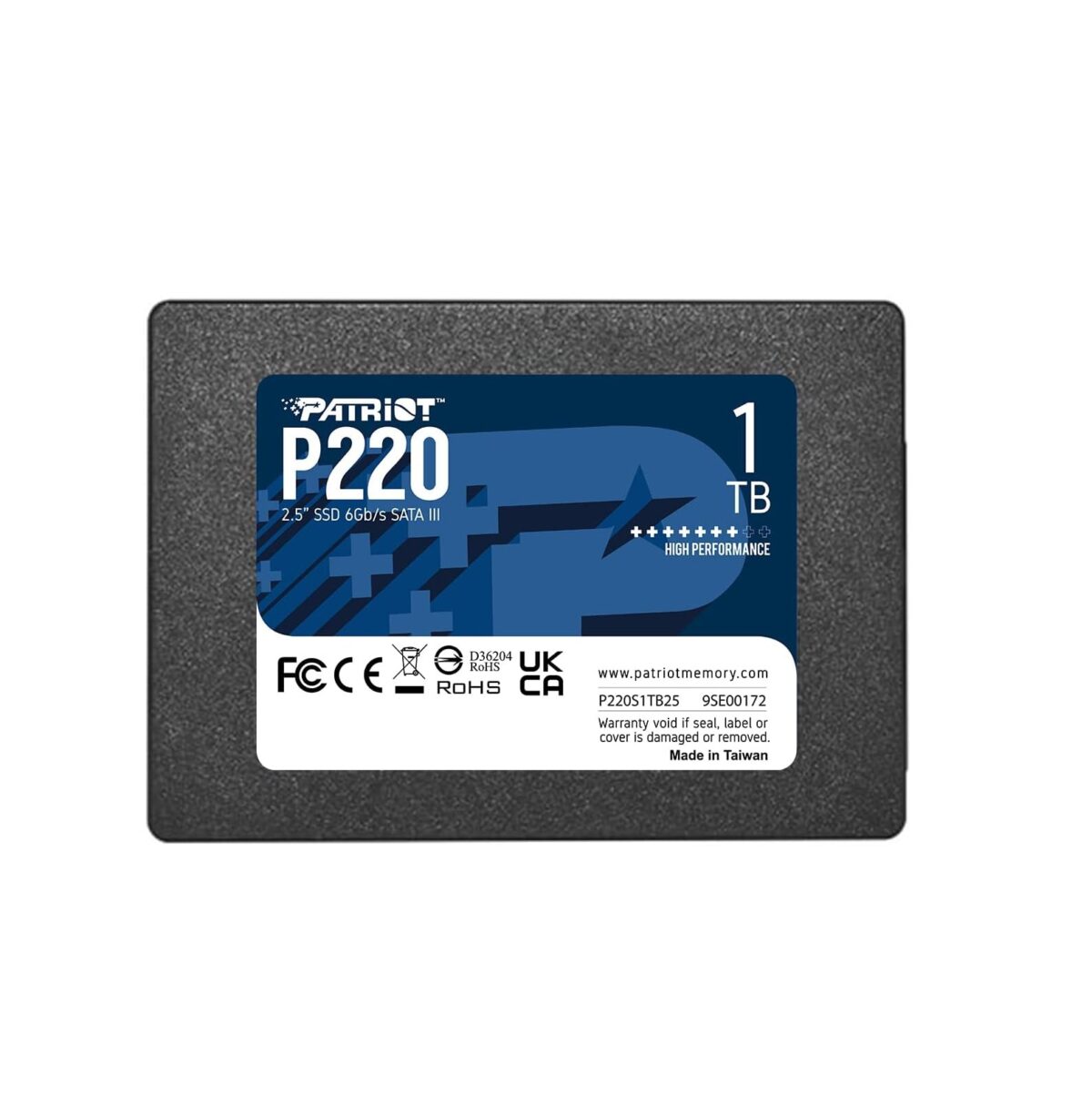 Patriot Memory P220 – SSD Interno 1TB 2.5" SATA III 6Gb/s – Hasta 550MB/s - Image 1