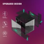 RUIX OV502 M-ATX – Carcasa Mini Torre con 3 Ventiladores Prism ARGB, Vidrio Templado 180°, USB 3.0, Compacta para Gaming - Imagen 4