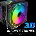 DS Enfriador CPU 1800RPM PWM – 4 Heat Pipes, Torre Doble Aluminio, Ventilador 120mm - Image 3