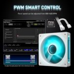 Ventiladores ARKROCK F120 (3 en 1) – 120mm, ARGB, PWM, Espejo Infinito - Image 3