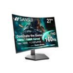 SANSUI Monitor Curvo Gaming 27" FHD 1080P – 160Hz, 1ms, FreeSync, HDR, 1500R