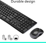 Combo Inalámbrico Logitech MK270 – Teclado y Mouse 2.4GHz, 8 Teclas Multimedia - Imagen 2