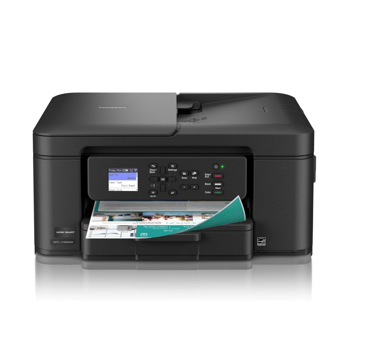 Brother Work Smart MFCJ1360DW – Impresora Multifuncional Inalámbrica de Inyección de Tinta con Dúplex Automático - Image 1