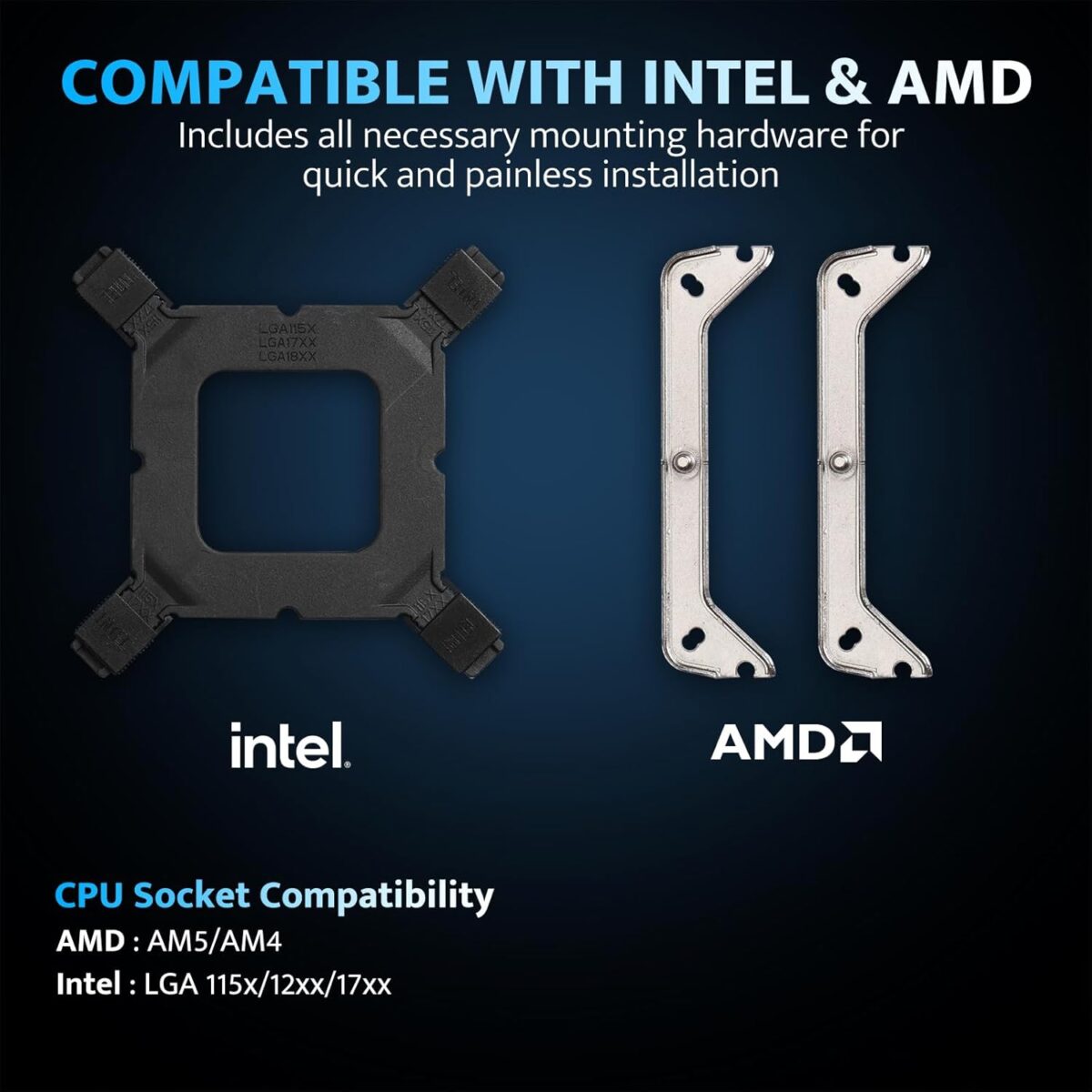 Enfriador CPU darkFlash Z4Pro Mist – 120mm, TDP 200W, 4 Heatpipes, ARGB, Compatible Intel/AMD - Image 5