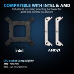 Enfriador CPU darkFlash Z4Pro Mist – 120mm, TDP 200W, 4 Heatpipes, ARGB, Compatible Intel/AMD - Imagen 5