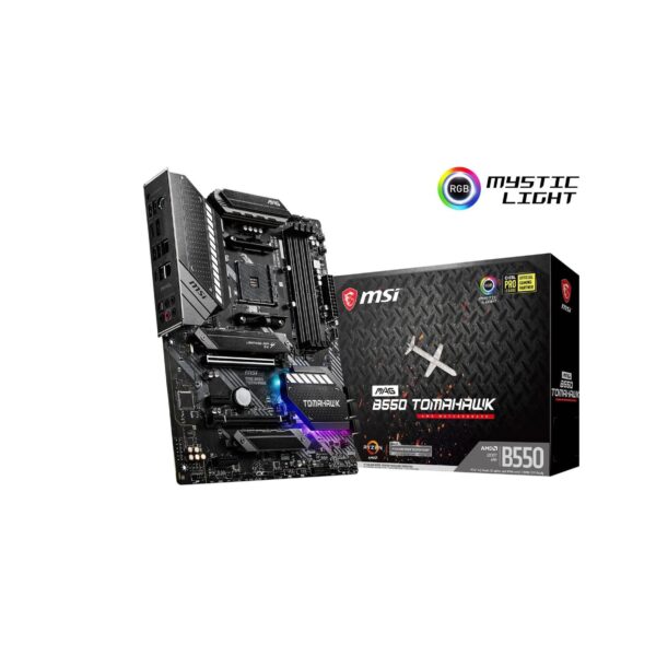 MSI MAG B550 Tomahawk – Placa Base Gaming ATX AM4, DDR4, PCIe 4.0, M.2, USB 3.2 Gen 2