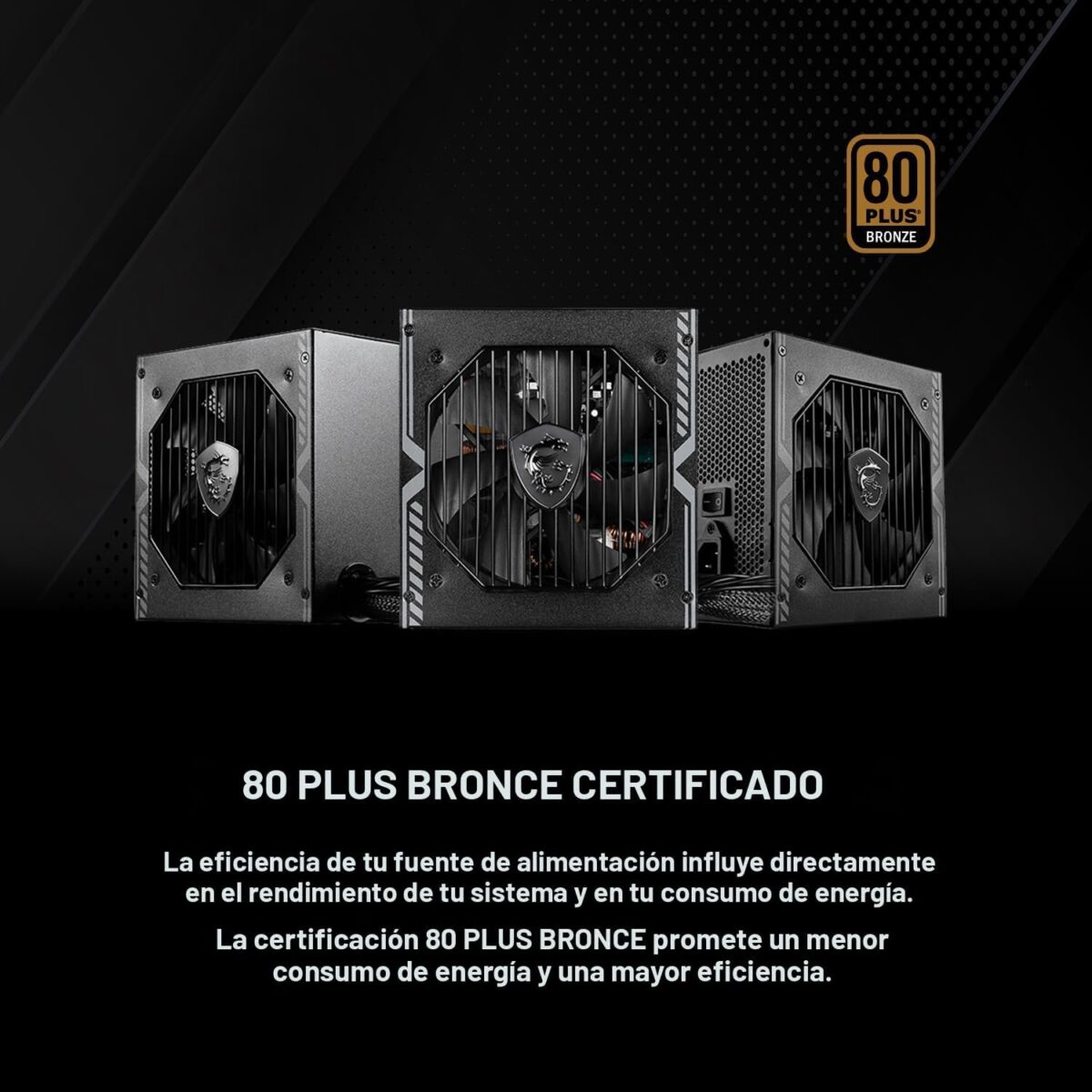 MSI MAG A650BN – Fuente de Alimentación ATX 650W 80+ Bronze - Image 2