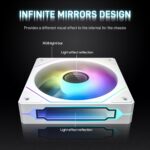 Ventiladores ARKROCK F120 (3 en 1) – 120mm, ARGB, PWM, Espejo Infinito - Image 4