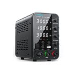 HANGELL – Fuente de Alimentación de CC Variable 30V 10A | Banco de Laboratorio con Ajuste Grueso/Fino, Protección OCP y Pantalla LED