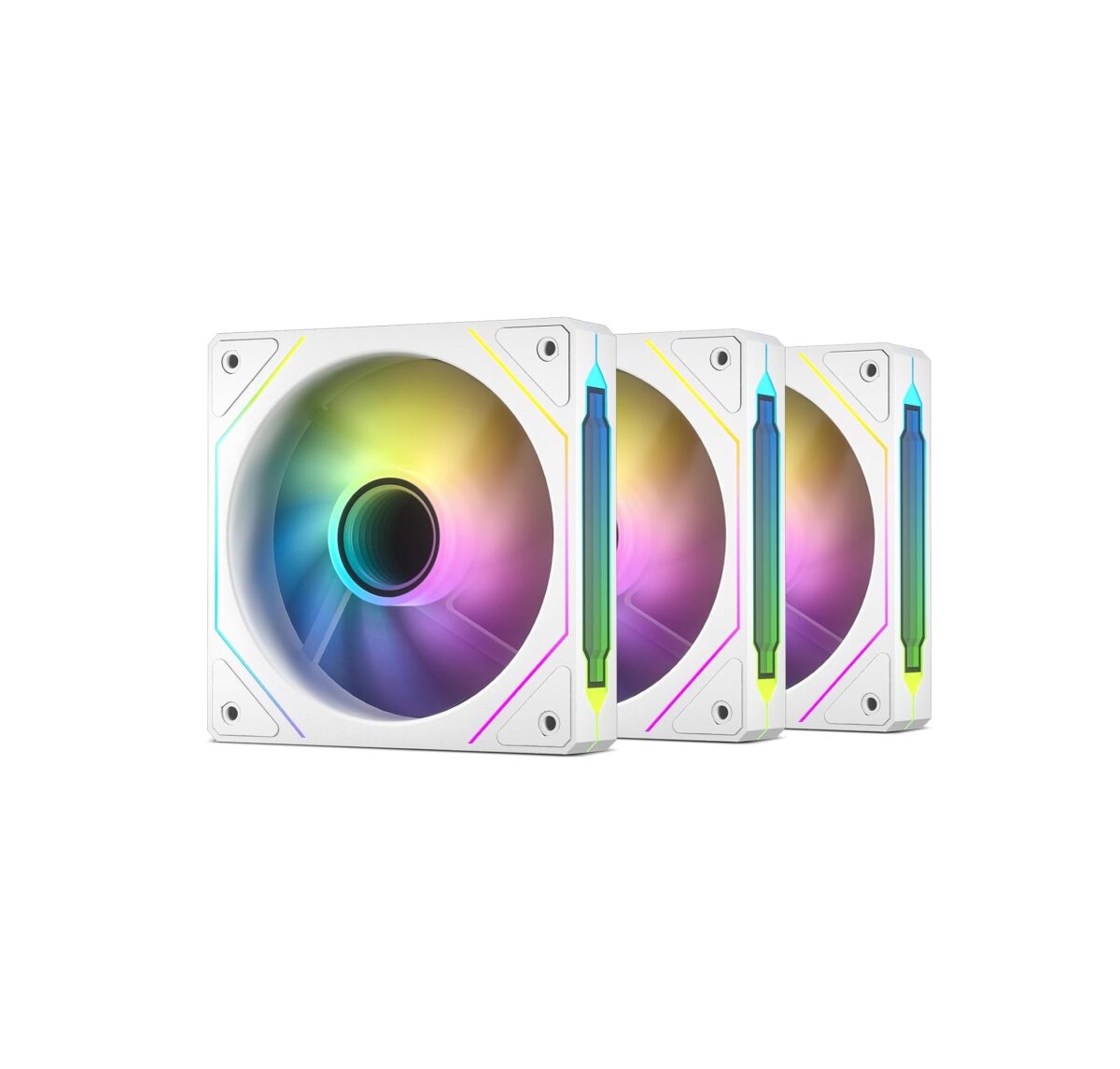 Ventiladores ARKROCK F120 (3 en 1) – 120mm, ARGB, PWM, Espejo Infinito - Image 1