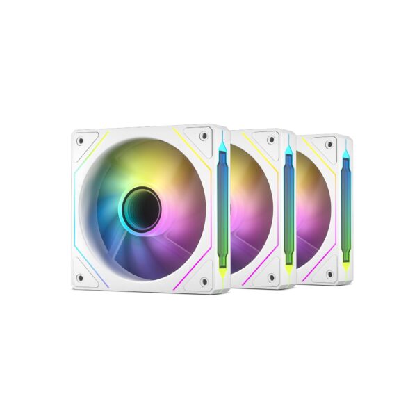 Ventiladores ARKROCK F120 (3 en 1) – 120mm, ARGB, PWM, Espejo Infinito