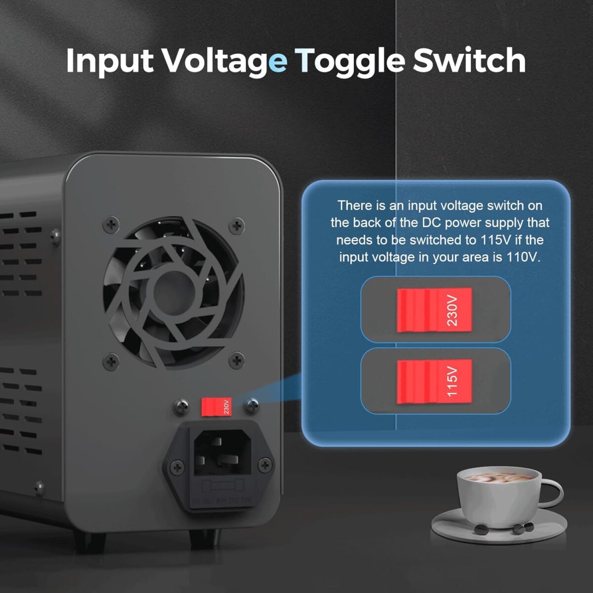 HANGELL – Fuente de Alimentación de CC Variable 30V 10A | Banco de Laboratorio con Ajuste Grueso/Fino, Protección OCP y Pantalla LED - Image 7