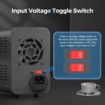 HANGELL – Fuente de Alimentación de CC Variable 30V 10A | Banco de Laboratorio con Ajuste Grueso/Fino, Protección OCP y Pantalla LED - Imagen 7