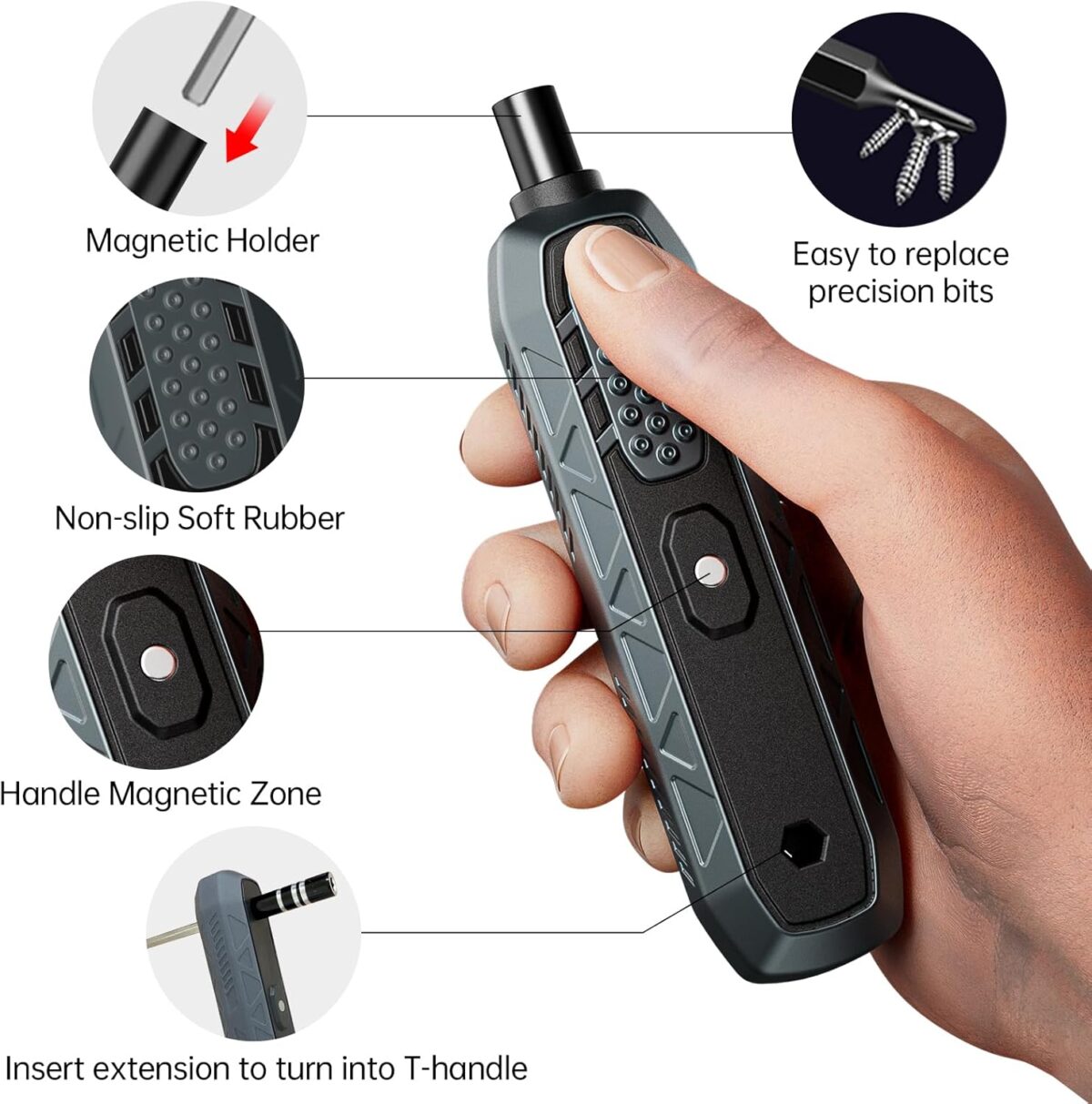 Juego de Destornilladores de Precisión JAKEMY 180 en 1 – Kit Magnético Profesional para Reparación de Electrónica - Image 2
