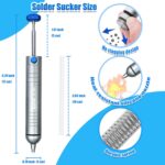 Kaisi – Bomba de Desoldadura Manual | Succión al Vacío Potente | Punta Antibloqueo + Tubo de Silicona Resistente al Calor - Image 4