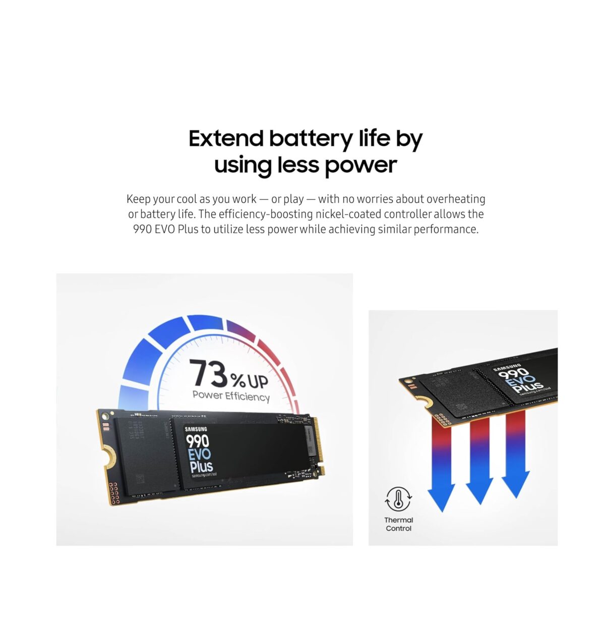 Samsung 990 EVO Plus 1TB – SSD NVMe M.2 PCIe 4.0/5.0, hasta 7250 MB/s, Intelligent TurboWrite 2.0 - Image 4