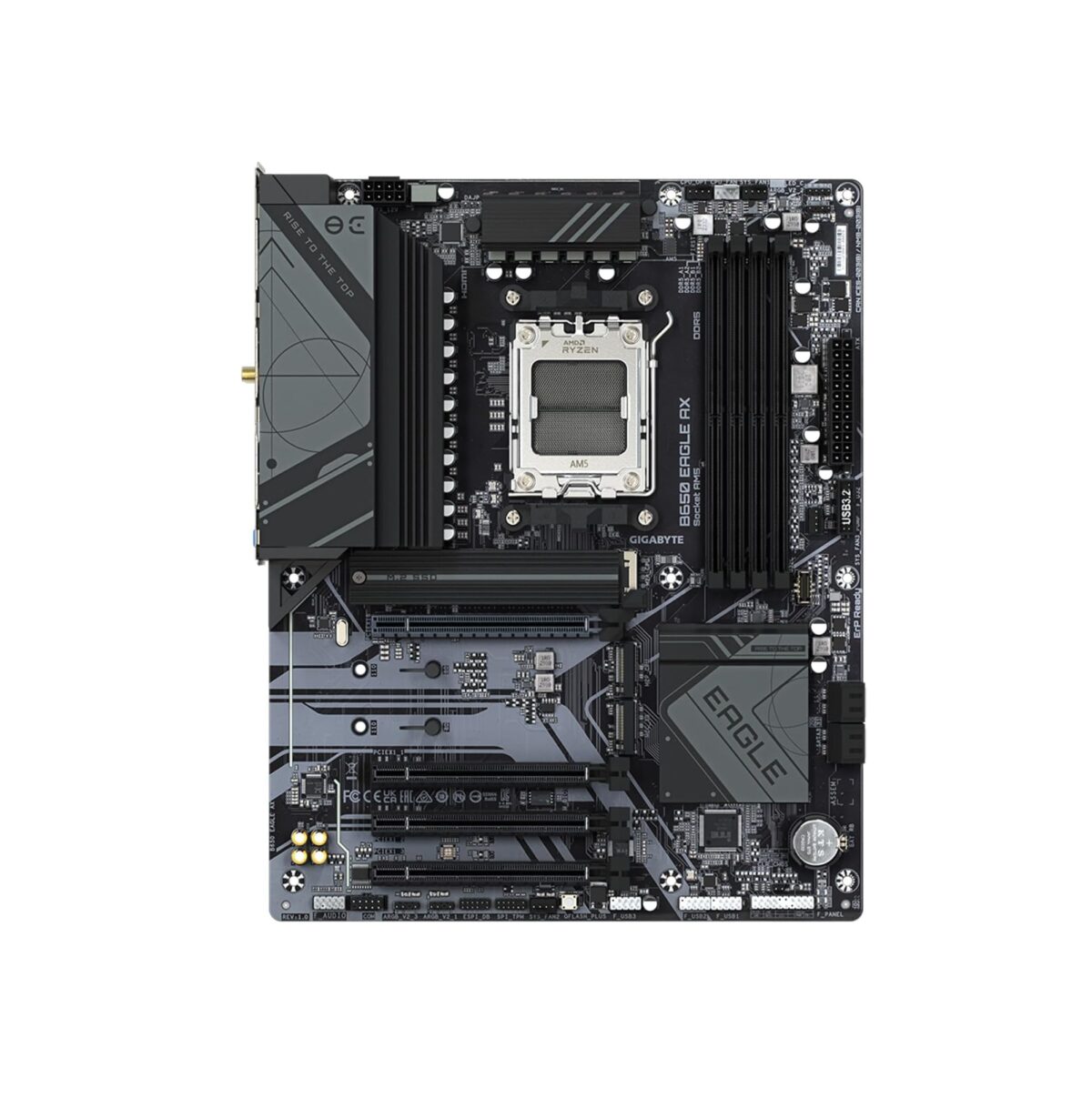 Motherboard GIGABYTE B650 Eagle AX – AM5, DDR5, PCIe 5.0, WiFi 6E, ATX - Image 2
