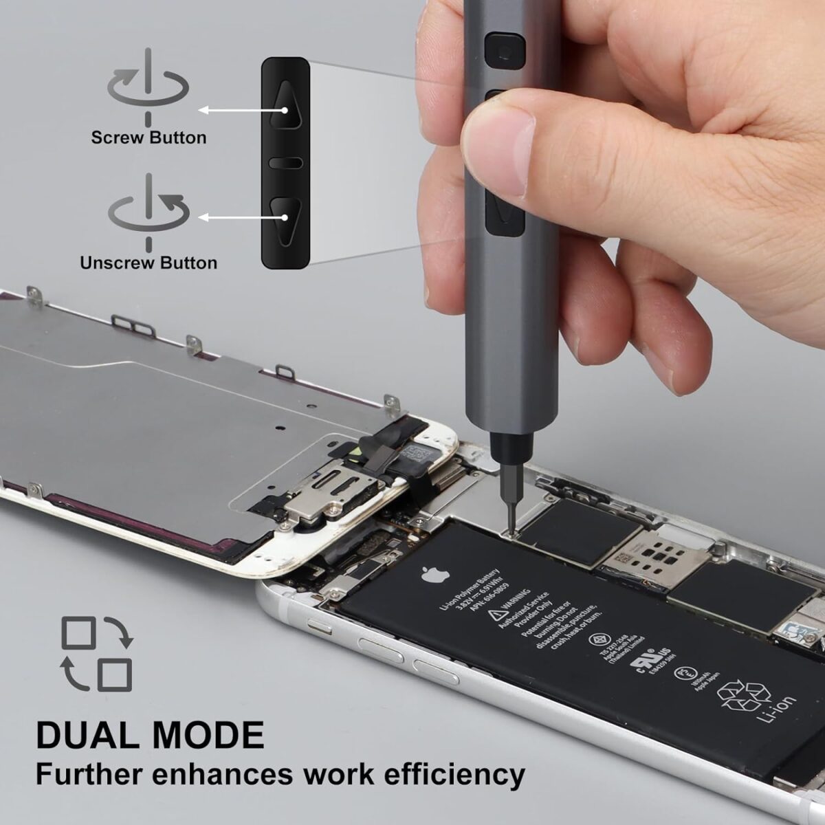SHARDEN Mini Destornillador Eléctrico 29 en 1 – Kit de Precisión con 24 Puntas Magnéticas - Image 4