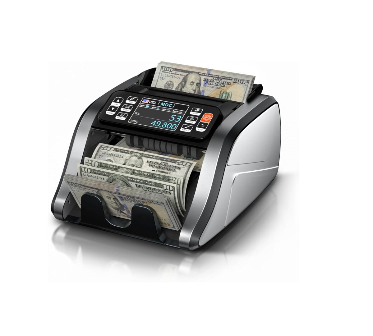 Aneken N60 – Máquina Contadora de Dinero de Denominación Mixta con Detección de Billetes Falsos y Pantalla TFT 3.5 - Image 1
