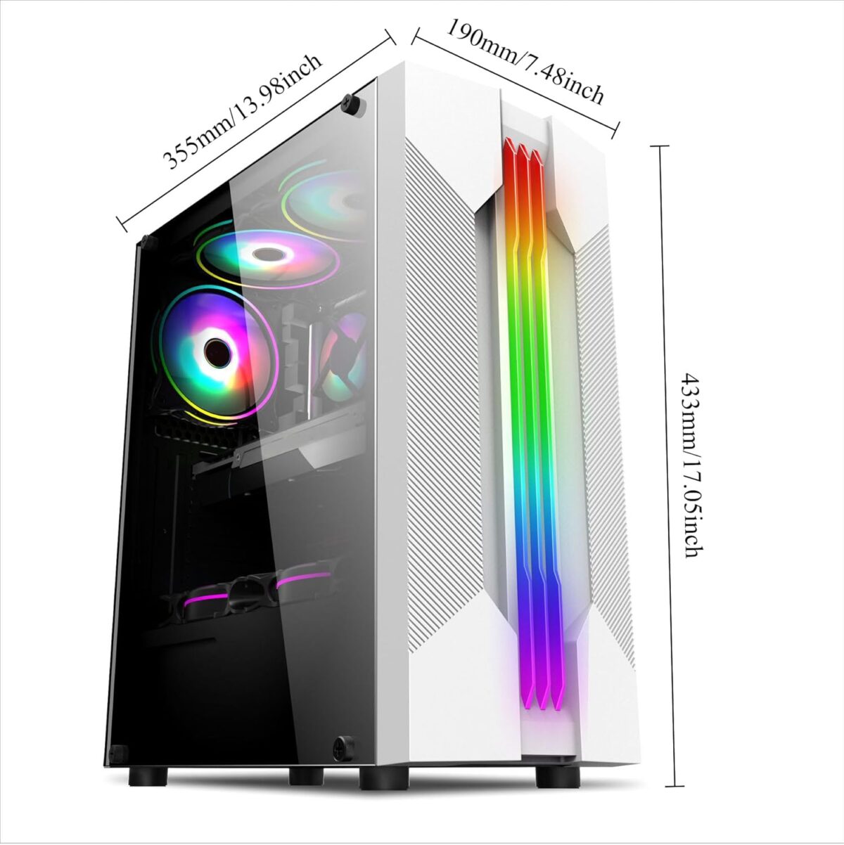 Chasis Gaming suevery SU-66C – Torre Micro-ATX | Vidrio Templado - Image 3