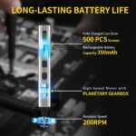 Juego de Mini Destornilladores Eléctricos Respless – 3.7V Recargable, 64 Puntas Magnéticas, LED y Estuche - Imagen 4