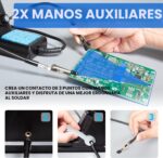 Kit de Estación de Soldadura Digital 60W con Pantalla, 6 Puntas, 2 Manos de Ayuda y Accesorios - Image 4