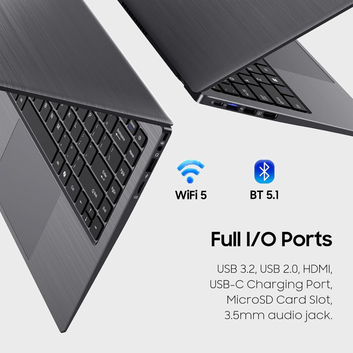 Laptop INHONLAP BTC511 – 14" HD, Intel N5095, 8GB RAM, 128GB SSD (1TB Expandible), Windows 11 Pro - Image 3