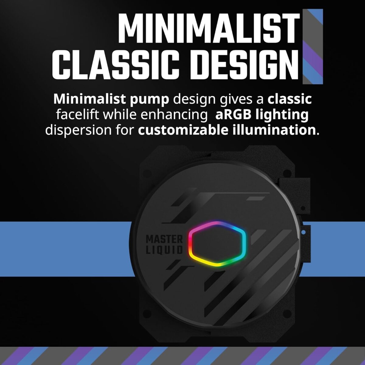 Enfriador Líquido Cooler Master MasterLiquid 360L Core – AIO ARGB, Bomba Gen S, Pasta CryoFuze, AM5/AM4 - Image 5