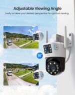 ZOSI C298 – Cámara de Seguridad WiFi 4MP Dual-Lens | Visión 360° PT | Detección Inteligente - Image 2