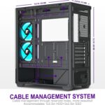 Chasis FOIFKIN ATX Media Torre – 6 Ventiladores ARGB PWM, Vidrio Templado, USB-C - Image 5