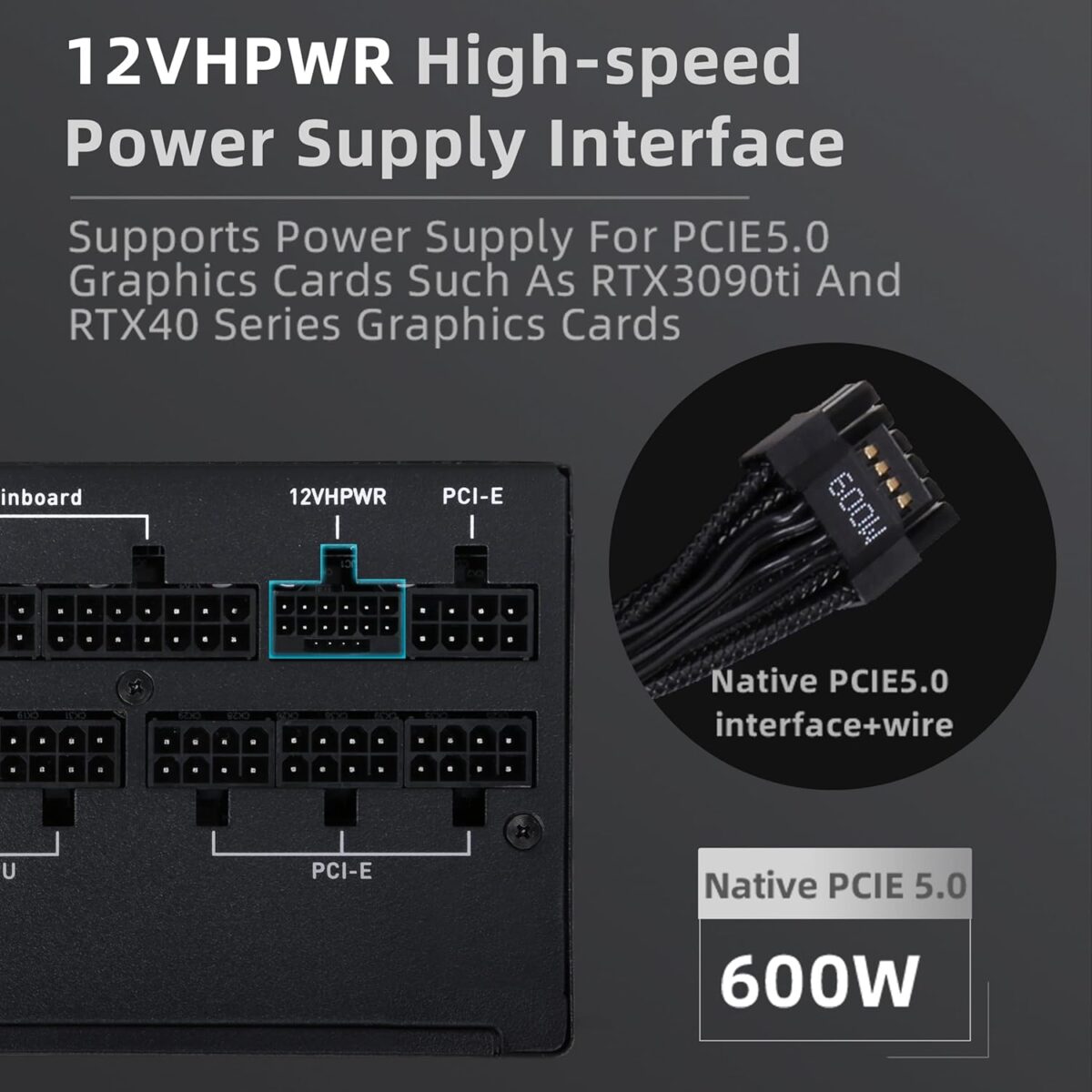 SAMA XP1200W – Fuente de Alimentación Gaming ATX 3.0 - Certificación 80+ Platinum - Image 2