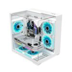GOPIE T03 – Chasis Gaming Mini Tower | Micro-ATX / Mini-ITX | Vidrio Templado Panorámico