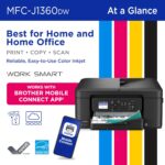 Brother Work Smart MFCJ1360DW – Impresora Multifuncional Inalámbrica de Inyección de Tinta con Dúplex Automático - Imagen 3
