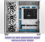 Chasis KEDIERS K4 – ATX Torre Media, Vidrio Templado Doble, 4 Ventiladores Preinstalados, USB-C - Image 5