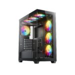 Sevenhero EL2 – Chasis Gaming ATX Torre Media | 3 Ventiladores ARGB | Vidrio Templado Panorámico