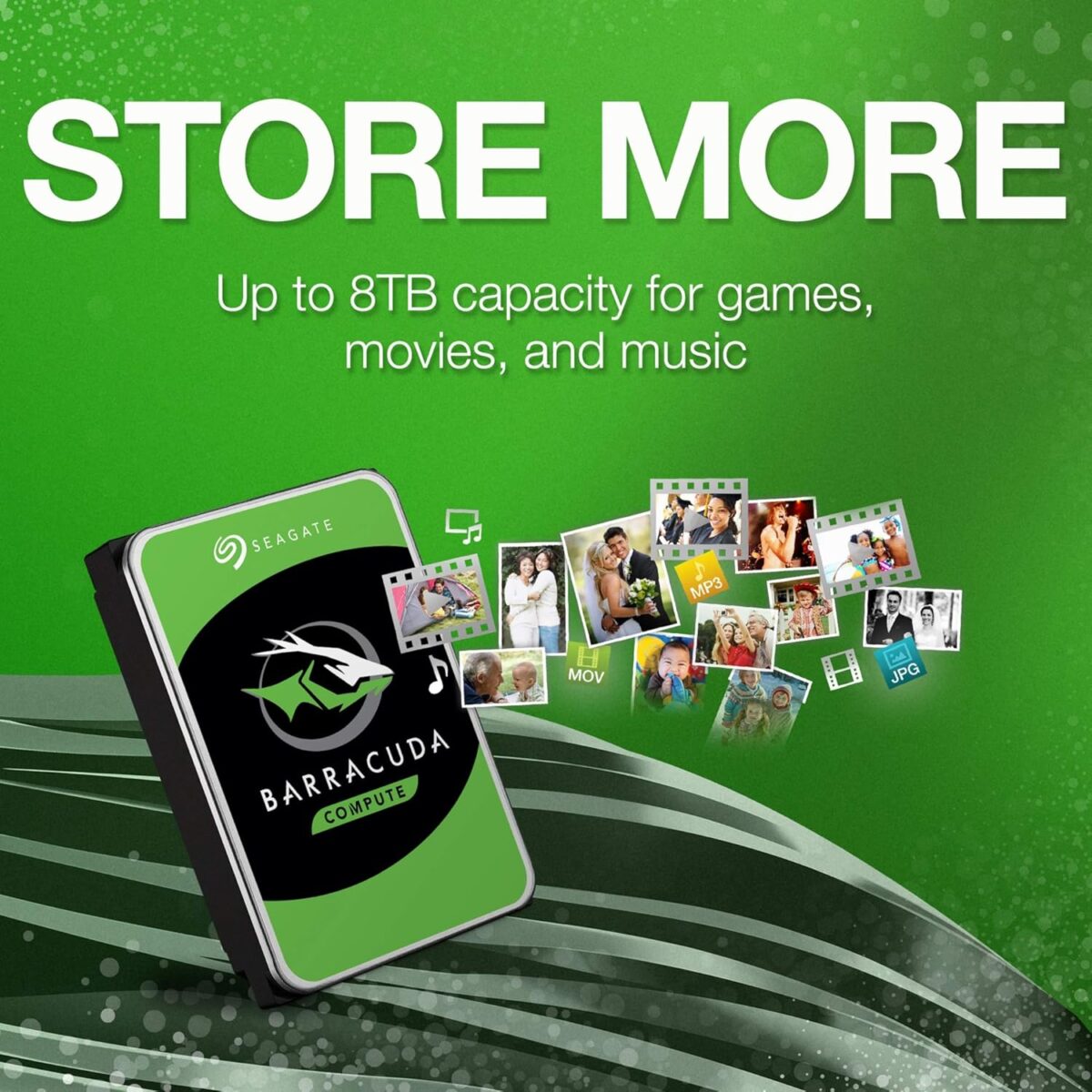 Seagate BarraCuda Disco Duro Interno 8TB 3.5" – SATA 6Gb/s, 5400 RPM, 256MB Caché - Image 3