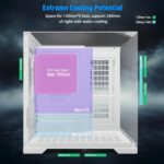 GOPIE T03 – Chasis Gaming Mini Tower | Micro-ATX / Mini-ITX | Vidrio Templado Panorámico - Image 3