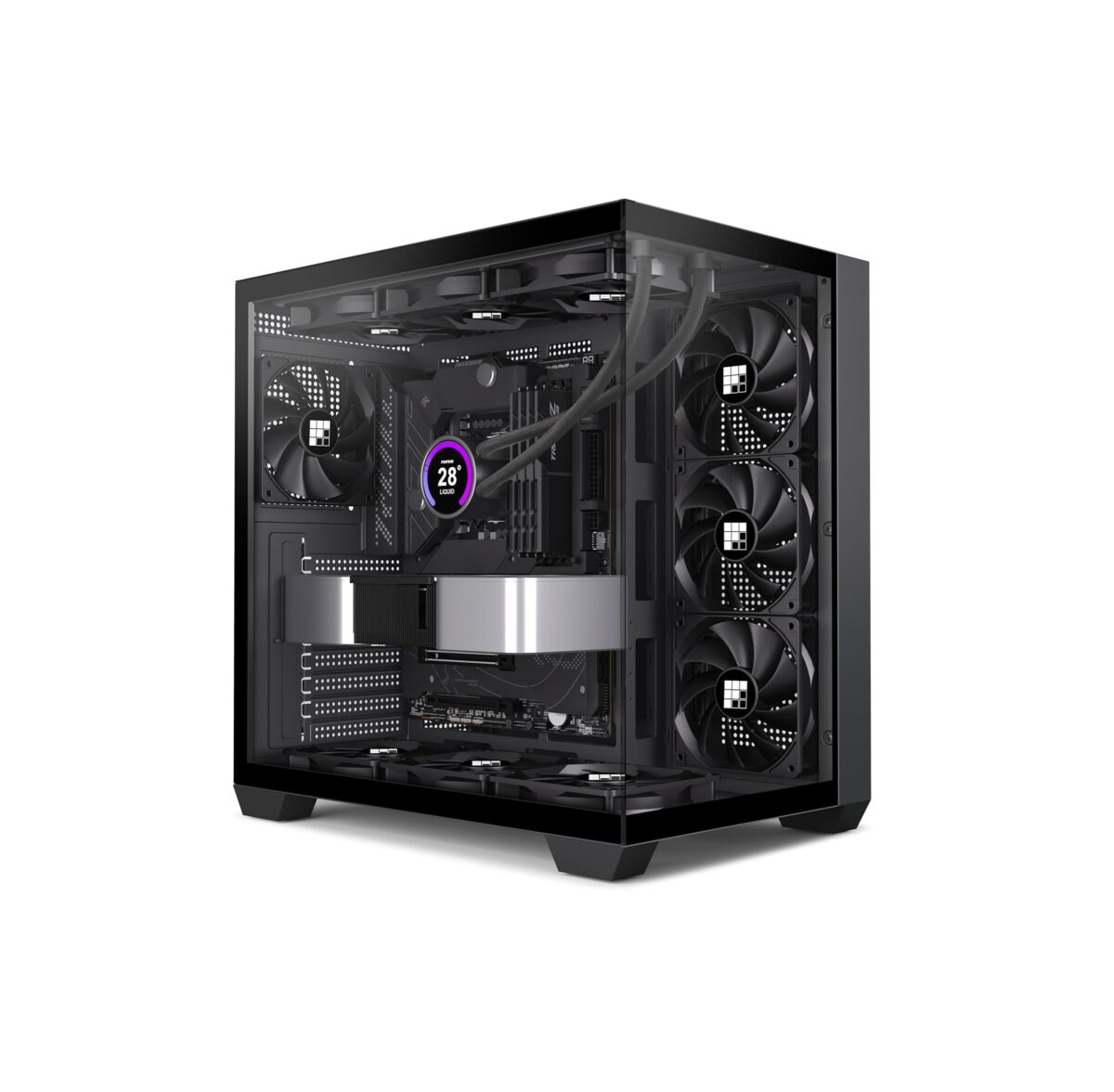 FOIFKIN F300 (2025) – Case ATX Mid-Tower Gaming, Vidrio Panorámico 270°, 4 Ventiladores - Image 1