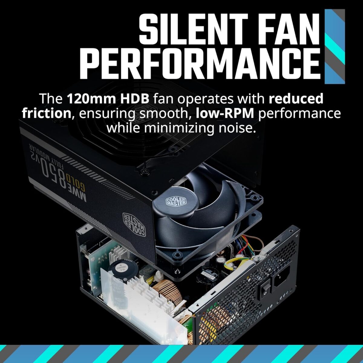 Fuente de Poder Cooler Master MWE Gold 850 V2 – 850W ATX Modular - Image 7