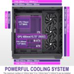 FOIFKIN F300 (2025) – Case ATX Mid-Tower Gaming, Vidrio Panorámico 270°, 4 Ventiladores - Imagen 4