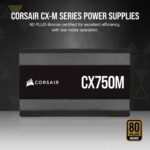 Fuente de Poder Corsair CX750M – 750W ATX, 80 PLUS Bronze - Semi-Modular - Image 2