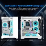 GOPIE T03 – Chasis Gaming Mini Tower | Micro-ATX / Mini-ITX | Vidrio Templado Panorámico - Image 4